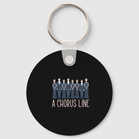 Chorus Line Chorgesang Chormusik Geschenk Schlüsselanhänger (Vorderseite)