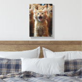 Chorus Niedlich Kittens - Adorable Feline Artwork Leinwanddruck (Insitu (Schlafzimmer))