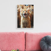 Chorus Niedlich Kittens - Adorable Feline Artwork Leinwanddruck (Insitu (Wohnzimmer))