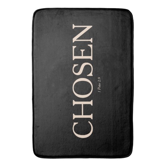 "CHOSEN" Bath Mat Badematte (Vorderseite Vertikal)