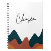 Chosen Burnt Orange Mountain Christlich Faith Notizblock (Vorderseite)