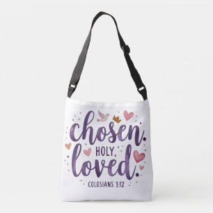 Chosen Holy Loved Scripting Tote Bag Tragetaschen Mit Langen Trägern