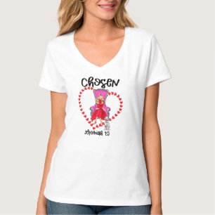 Chosen Jeremiah 1:5 Valentine Galentine Tag Gott T-Shirt