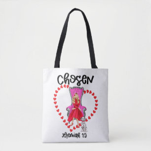 Chosen Jeremiah 1:5 Valentine Galentine Tag Gott Tasche