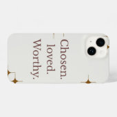 "Chosen Loved Worthy" IPhone 14 Handycase iPhone Hülle (Rückseite (Horizontal))