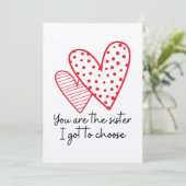 Chosen Sister Dankeskarte (Stehend Vorderseite)