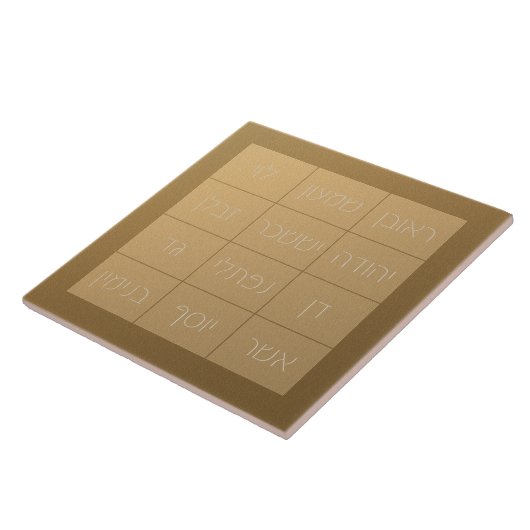 Choshen Mishpat vom biblischen Priesterbrett Fliese (Seite)