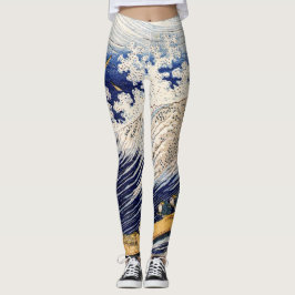 Choshi in der Provinz Simosa von Hokusai Leggings