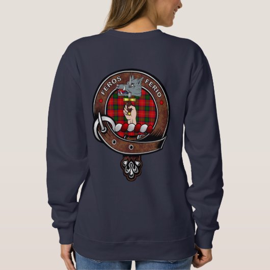 Chosholm Clan Abzeichen & Tartan Women's Sweatshir Sweatshirt (Rückseite)