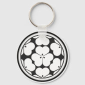 Chosokabe Clan Kamon Schlüsselanhänger (Vorderseite)