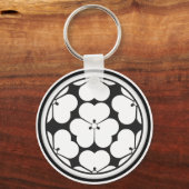 Chosokabe Clan Kamon Schlüsselanhänger (Vorderseite)