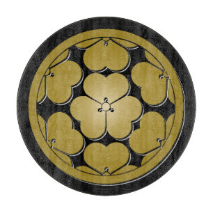 Chosokabe Mon Japanischer Samurai-Clan Schneidebrett