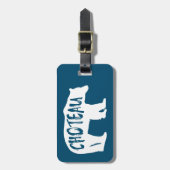 Choteau Montana Bear Gepäckanhänger (Vorderseite vertikal)