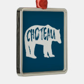 Choteau Montana Bear Ornament Aus Metall (Rechts)