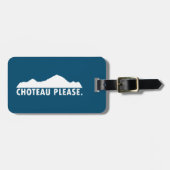 Choteau Montana Bitte Gepäckanhänger (Vorderseite horizontal)