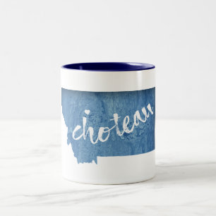 Choteau Montana Holzmaserung Zweifarbige Tasse