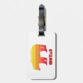 Choteau Montana Rainbow Bear Gepäckanhänger (Rückseite vertikal)