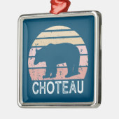 Choteau Montana Retro Bär Ornament Aus Metall (Links)