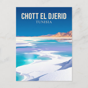 Chott el Djerid Tunesien Postkarte