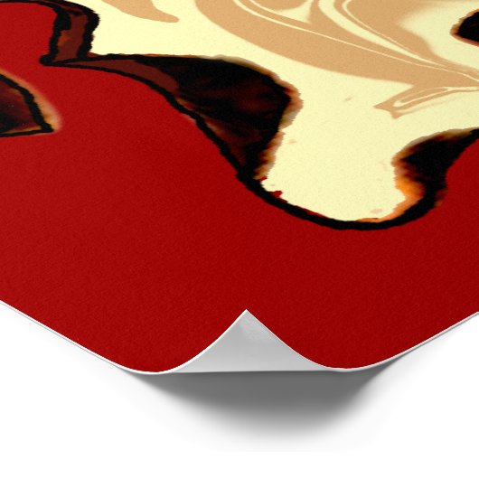 Chou Chou Reddy Print Poster (Ecke)