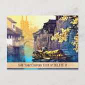 Chou Xing Hua Suzhou Landschaft Fluss Sonnenunterg Postkarte (Vorderseite)