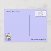 Chouette Owl geht nach Paris Postkarte (Rückseite)