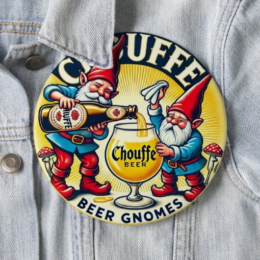 Chouffe Beer Gnomes Theme Design Button (Beispiel)