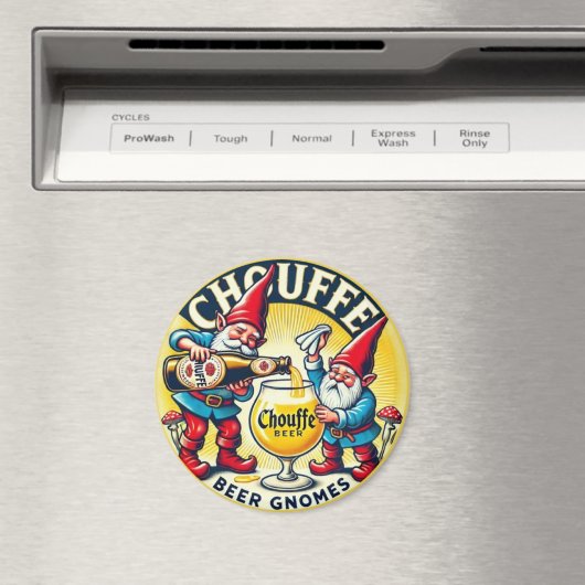 Chouffe Beer Gnomes Theme Design Magnet (In Situ (Geschirrspüler))
