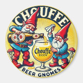 Chouffe Beer Gnomes Theme Design Magnet (Vorne)
