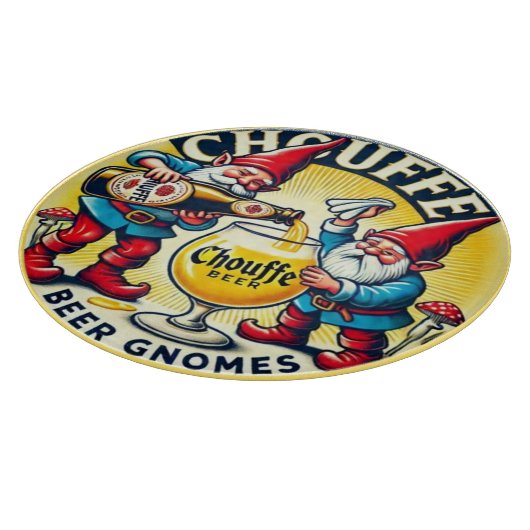 Chouffe Beer Gnomes Theme Design Schneidebrett (Ecke)