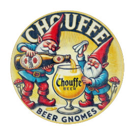 Chouffe Beer Gnomes Theme Design Schneidebrett
