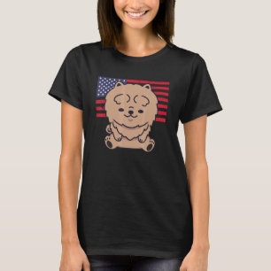Chow Chow 4. Juli Patriotic US-amerikanische Flagg T-Shirt