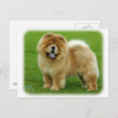 Chow Chow 9B008D-06 Postkarte (Vorne/Hinten)