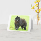 Chow-Chow 9B008D-25 Karte (Gelbe Blume)