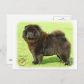 Chow-Chow 9B011D-08 Postkarte (Vorne/Hinten)