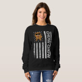 Chow Chow American USA Flag Funny Chow Chow Dog Lo Sweatshirt (Vorne ganz)
