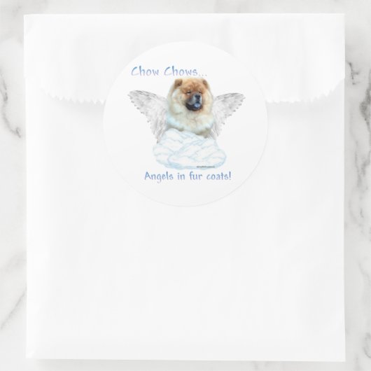 Chow Chow Angel - Aufkleber (Tasche)