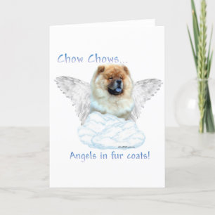Chow Chow Angel Feiertagskarte