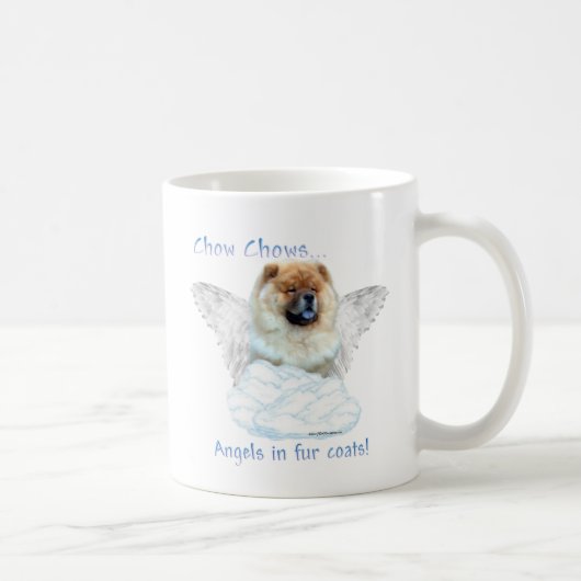 Chow Chow Angel Kaffeetasse (Rechts)