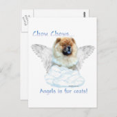 Chow Chow Angel Postkarte (Vorne/Hinten)