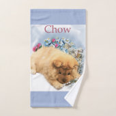 Chow Chow Art Badhandtuch Set (Handtuch)