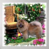 Chow Chow Art Geschenke Poster (Vorne)