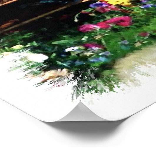 Chow Chow Art Geschenke Poster (Ecke)