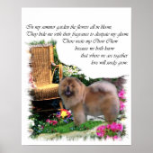 Chow Chow Art Geschenke Poster (Vorne)