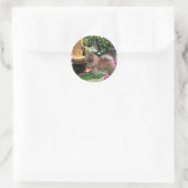 Chow Chow Art Geschenke Runder Aufkleber (Tasche)