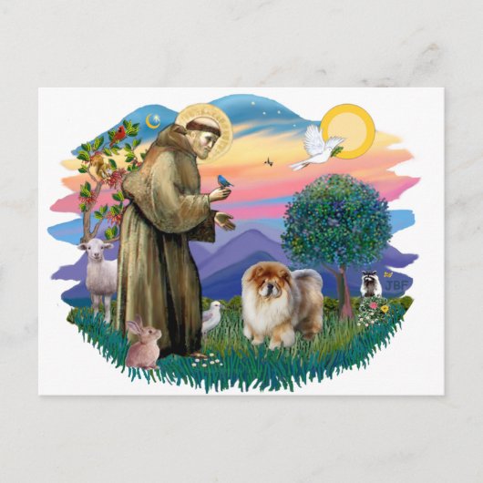 Chow Chow (B) Postkarte (Vorderseite)