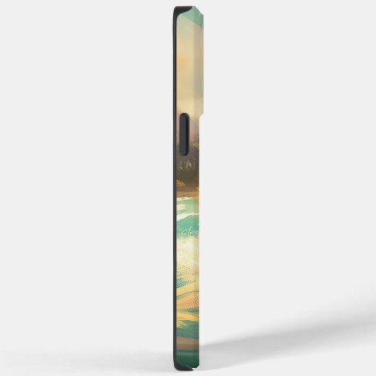 Chow Chow Beach Surfen Malerei Case-Mate iPhone Hülle (Rückseite / Rechts)