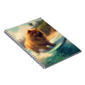 Chow Chow Beach Surfen Malerei Notizblock (Rechte Seite)