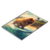 Chow Chow Beach Surfen Malerei Notizblock (Linke Seite)