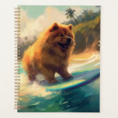 Chow Chow Beach Surfen Malerei Planer (Vorderseite)